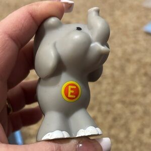 Fisher-Price Little People A-Z Learning Zoo playset. 
Letter E